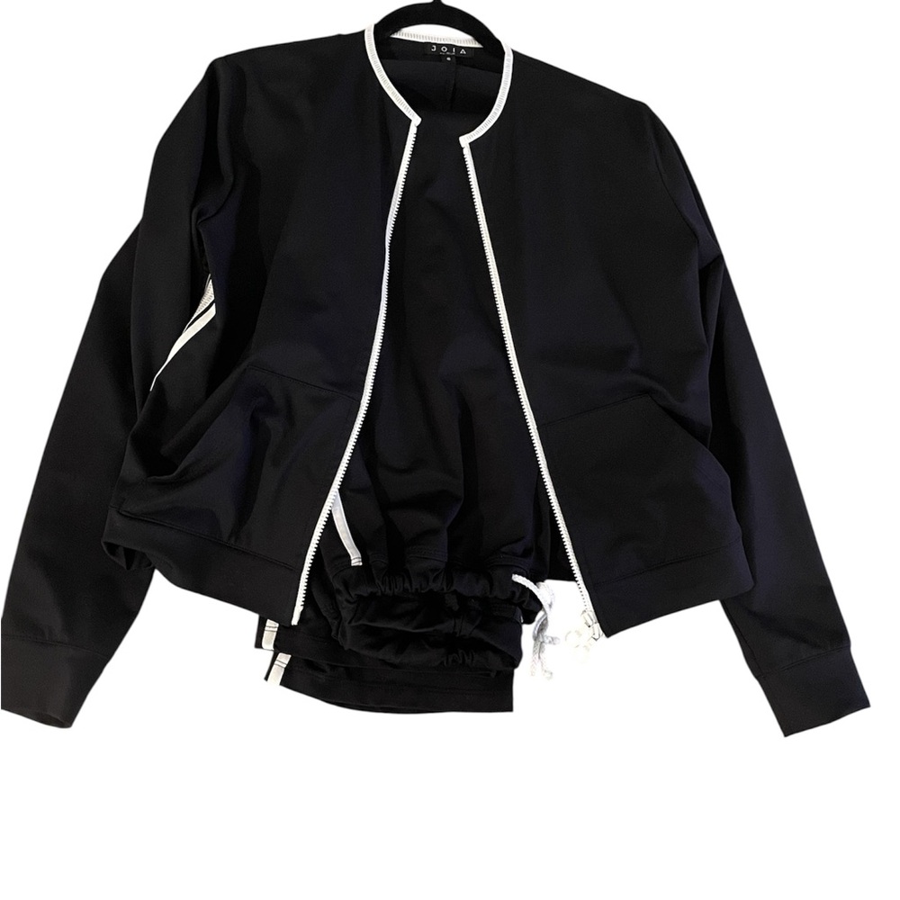 JOIA-2 PC Women’s Track Suit~Sz Small~Black with white trim. Perfect condition!